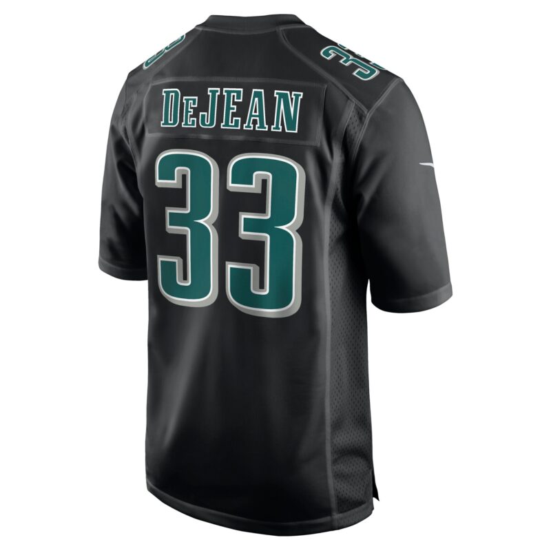 Cooper DeJean Philadelphia Eagles Super Bowl LIX Fashion Game Player Jersey - Carbon Black - Image 3