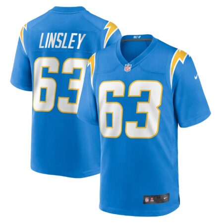 Corey Linsley Los Angeles Chargers Game Player Jersey - Powder Blue