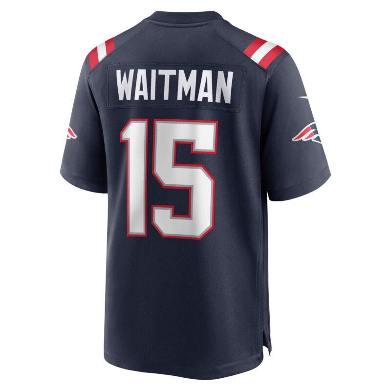Corliss Waitman New England Patriots Game Jersey - Navy - Image 3
