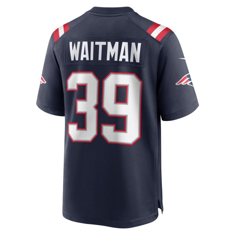 Corliss Waitman New England Patriots Team Game Jersey - Navy - Image 3
