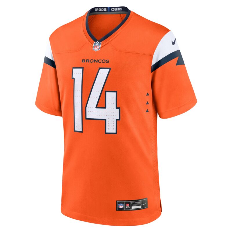Courtland Sutton Denver Broncos Mile High Collection Game Jersey - Orange - Image 2