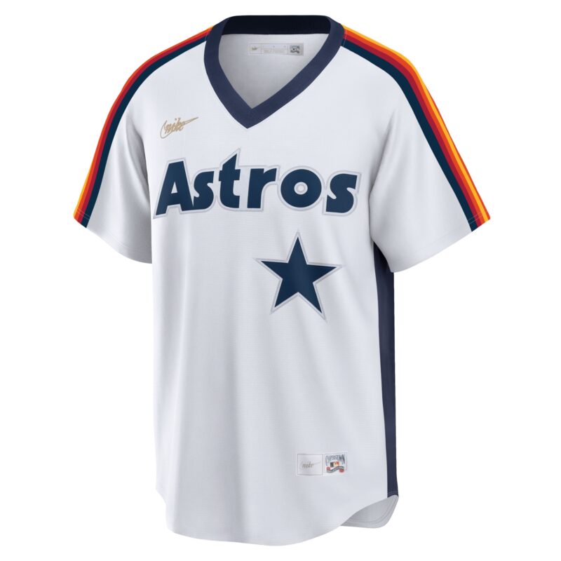 Craig Biggio Houston Astros Home Cooperstown Collection Logo Player Jersey - White - Image 2