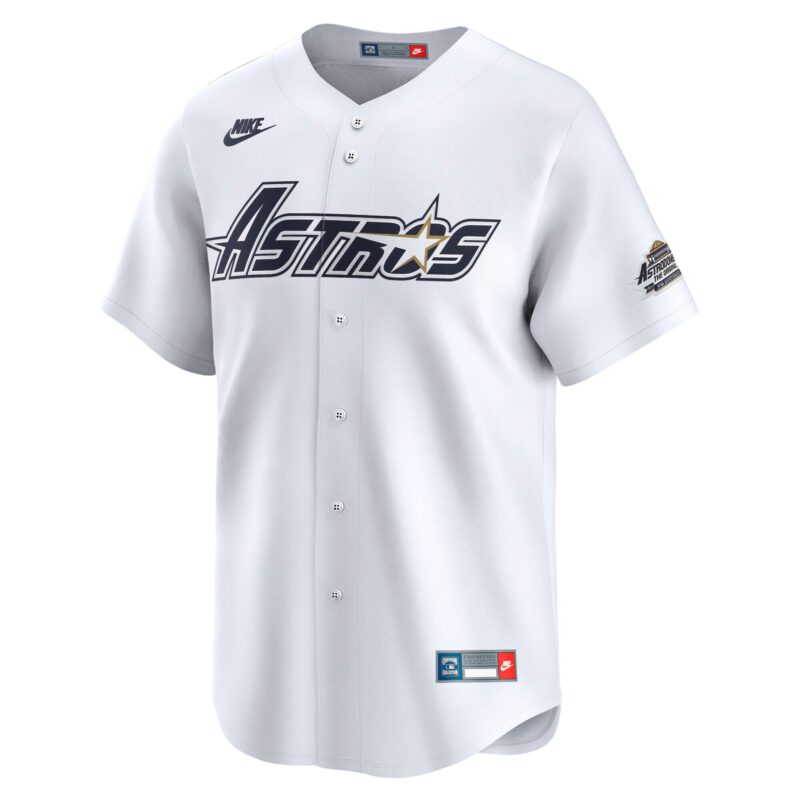 Craig Biggio Houston Astros Throwback Cooperstown Collection Limited Jersey - White - Image 2
