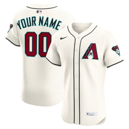 Arizona Diamondbacks Home Elite Custom Jersey - Cream