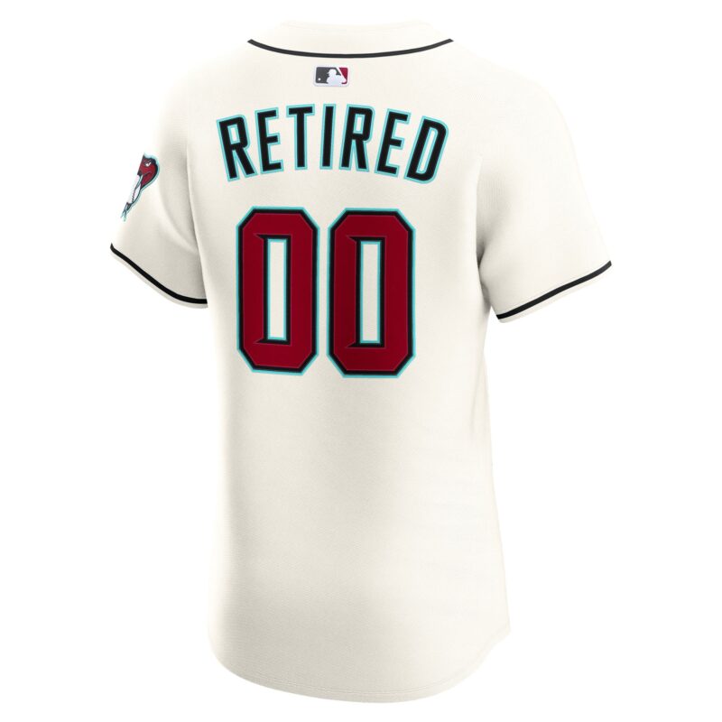 Arizona Diamondbacks Home Elite Pick-A-Player Retired Roster Jersey - Cream - Image 3