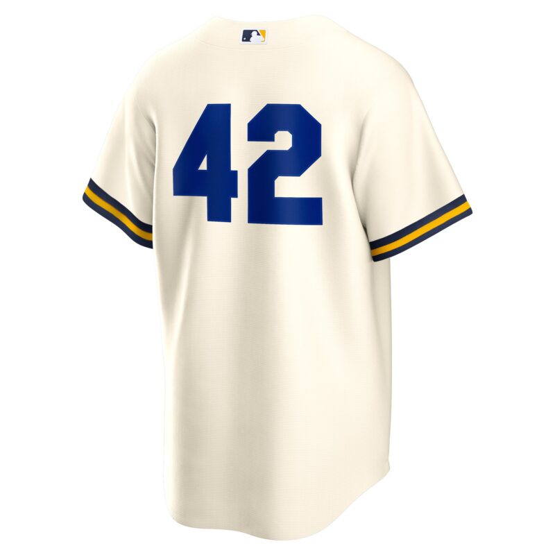 Milwaukee Brewers Home 2025 Jackie Robinson Day Jersey - Cream - Image 3