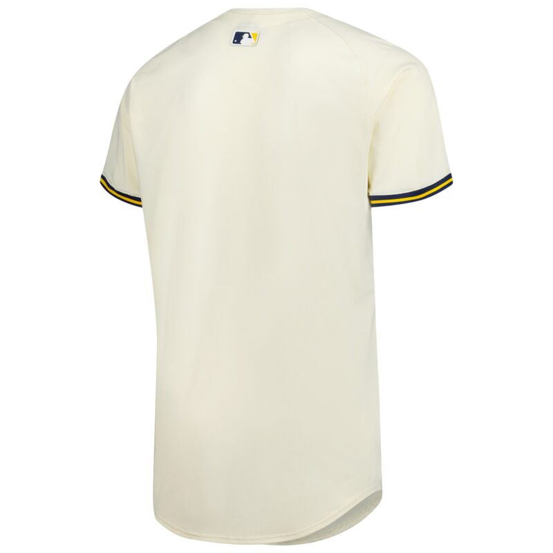 Milwaukee Brewers Home Elite Jersey - Cream - Image 3