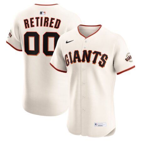 San Francisco Giants Home Elite Pick-A-Player Retired Roster Jersey - Cream