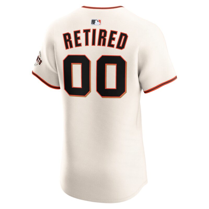 San Francisco Giants Home Elite Pick-A-Player Retired Roster Jersey - Cream - Image 3
