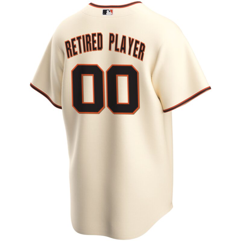 San Francisco Giants Home Pick-A-Player Retired Roster Jersey - Cream - Image 3