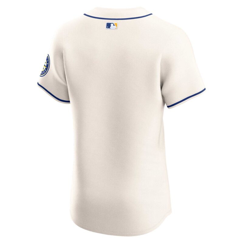 Seattle Mariners Alternate Vapor Premier Elite Patch Jersey - Cream - Image 3