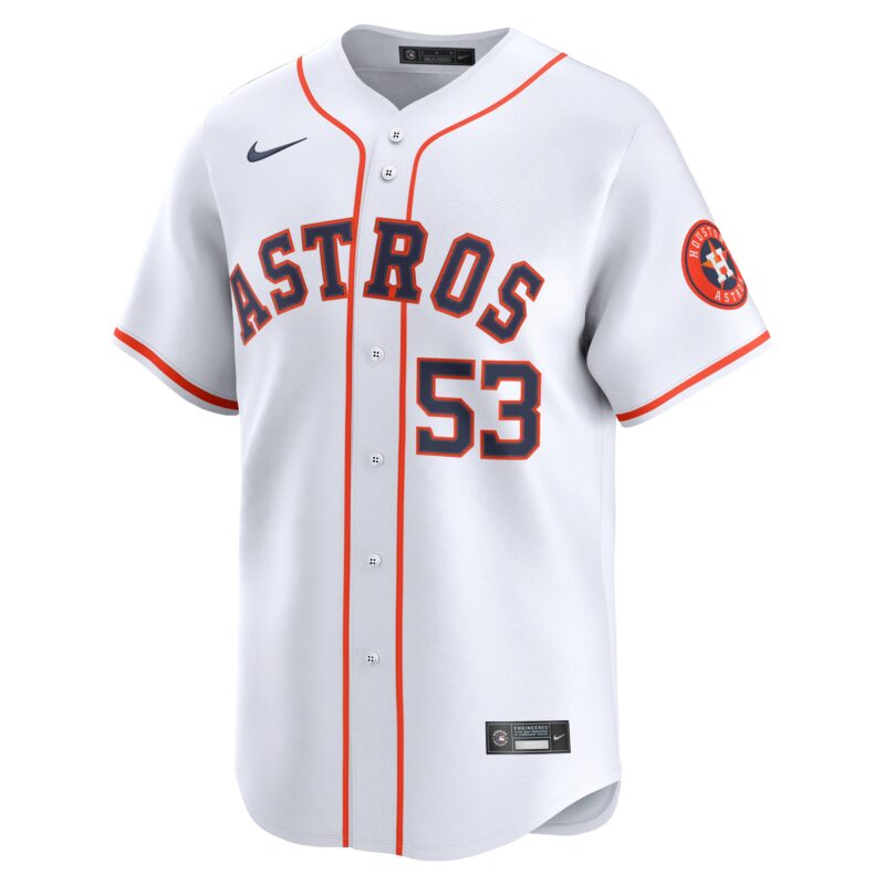 Cristian Javier Houston Astros Home Limited Player Jersey - White - Image 2