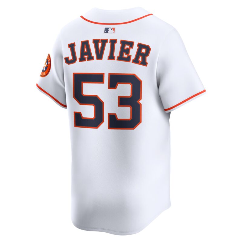 Cristian Javier Houston Astros Home Limited Player Jersey - White - Image 3