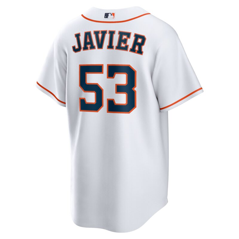 Cristian Javier Houston Astros Home Jersey - White - Image 3