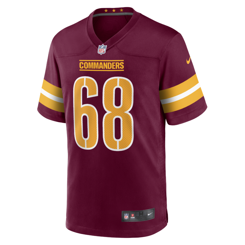 Curtis Brooks Washington Commanders Game Jersey - Burgundy - Image 2