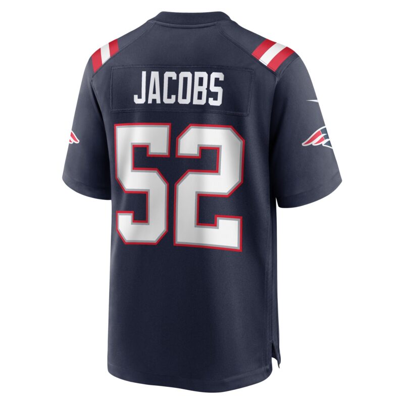 Curtis Jacobs New England Patriots Game Jersey - Navy - Image 3