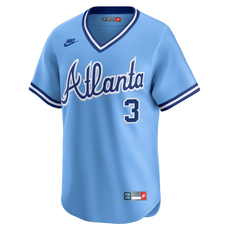 Dale Murphy Atlanta Braves Throwback Cooperstown Collection Limited Jersey - Light Blue - Image 2