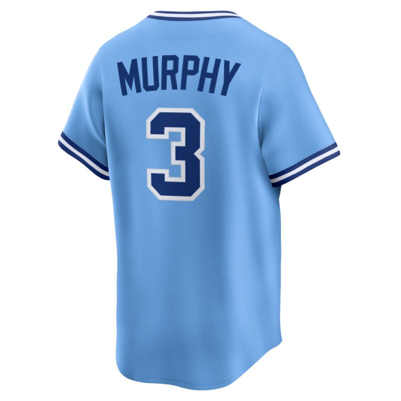 Dale Murphy Atlanta Braves Throwback Cooperstown Collection Limited Jersey - Light Blue - Image 3