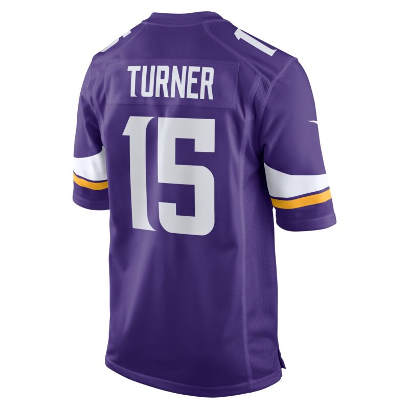 Dallas Turner Minnesota Vikings Player Game Jersey - Purple - Image 3