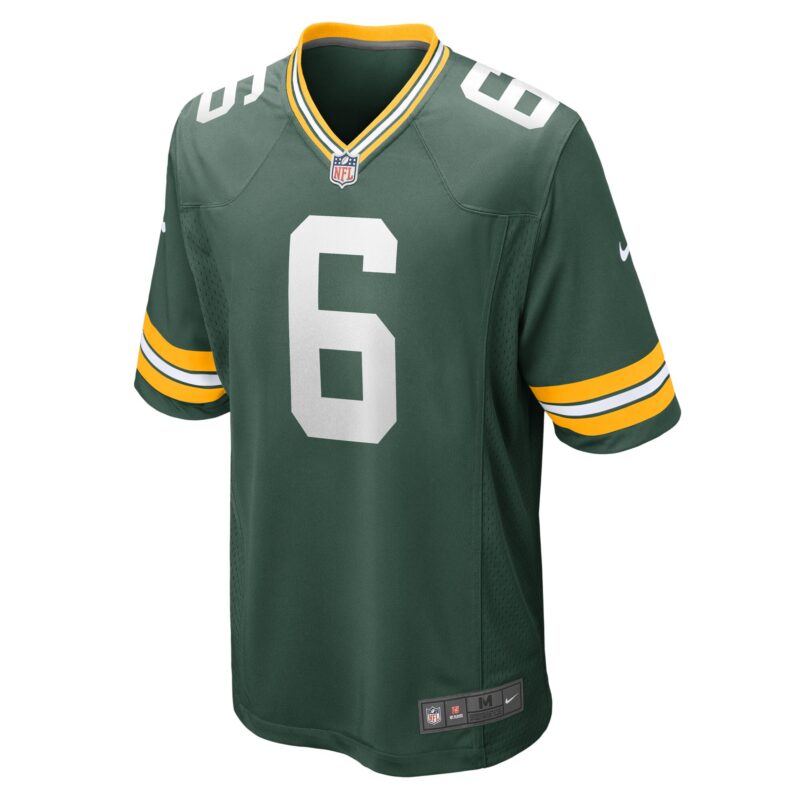 Dallin Leavitt Green Bay Packers Game Player Jersey - Green - Image 2