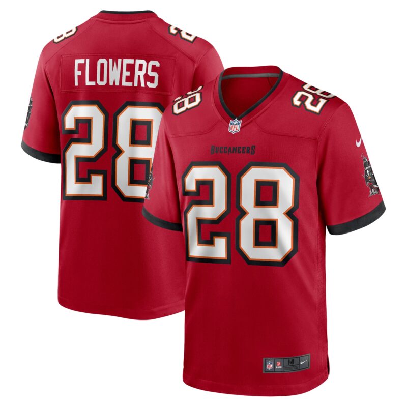 Dallis Flowers Tampa Bay Buccaneers Game Jersey - Red