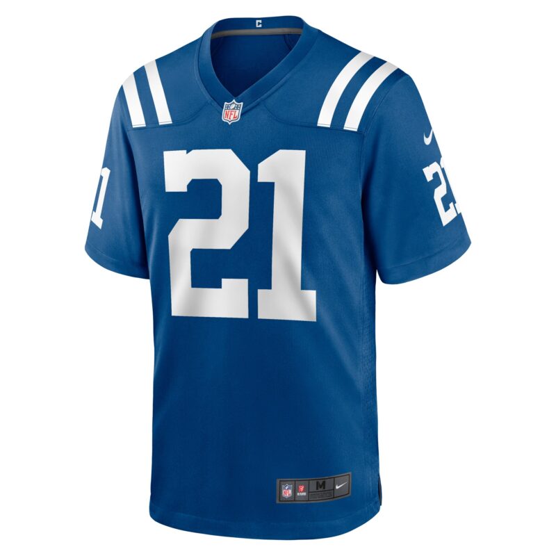 Dallis Flowers Indianapolis Colts Game Jersey - Royal - Image 2