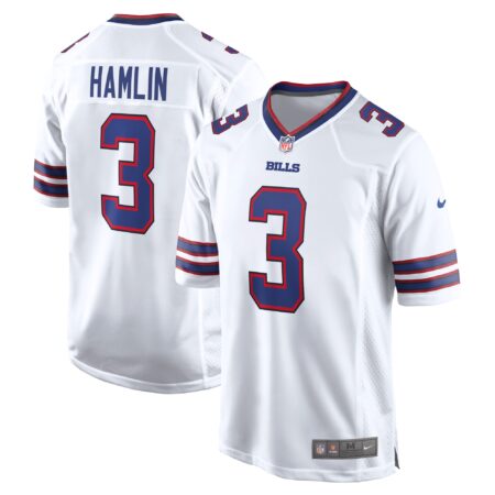 Damar Hamlin Buffalo Bills Game Jersey - White