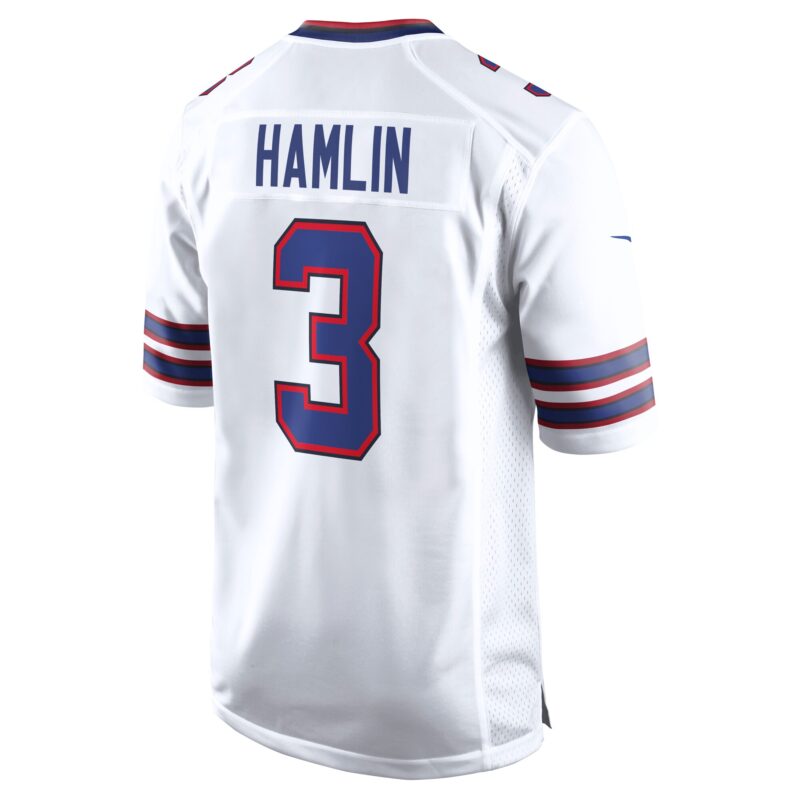 Damar Hamlin Buffalo Bills Game Jersey - White - Image 3