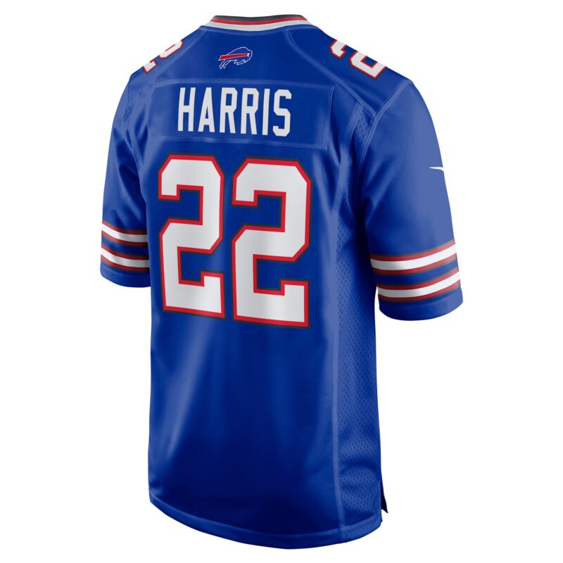 Damien Harris Buffalo Bills Game Player Jersey - Royal - Image 3