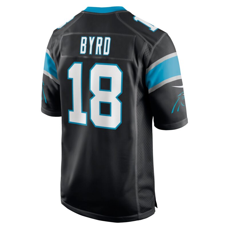 Damiere Byrd Carolina Panthers Game Player Jersey - Black - Image 3