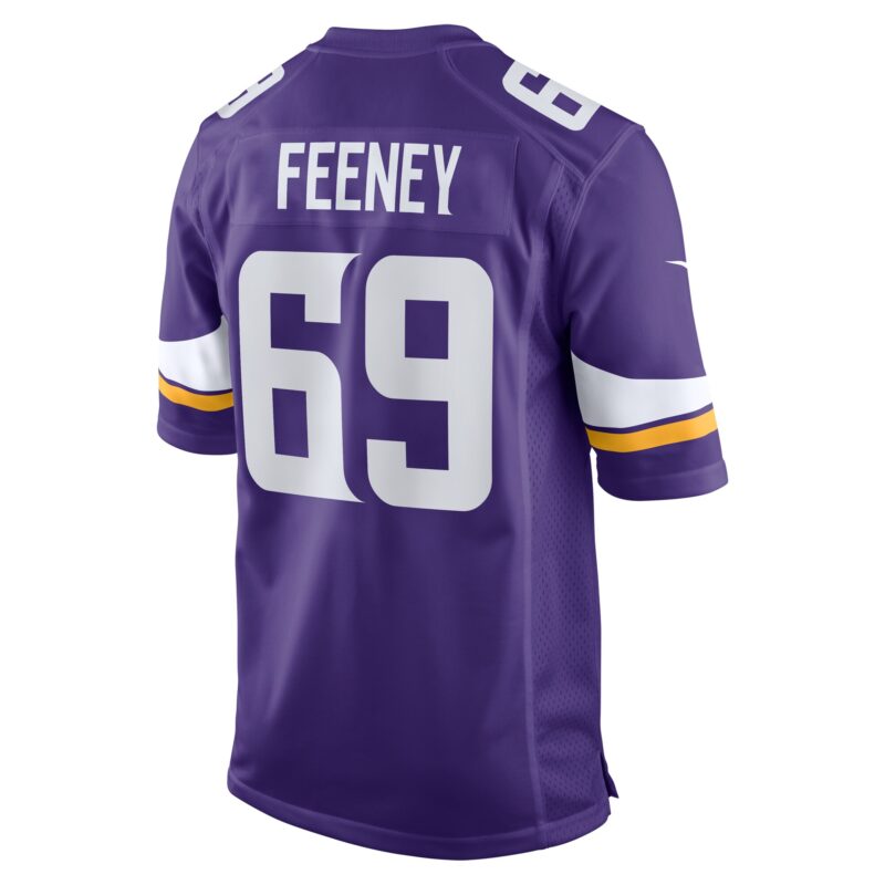 Dan Feeney Minnesota Vikings Team Game Jersey - Purple - Image 3