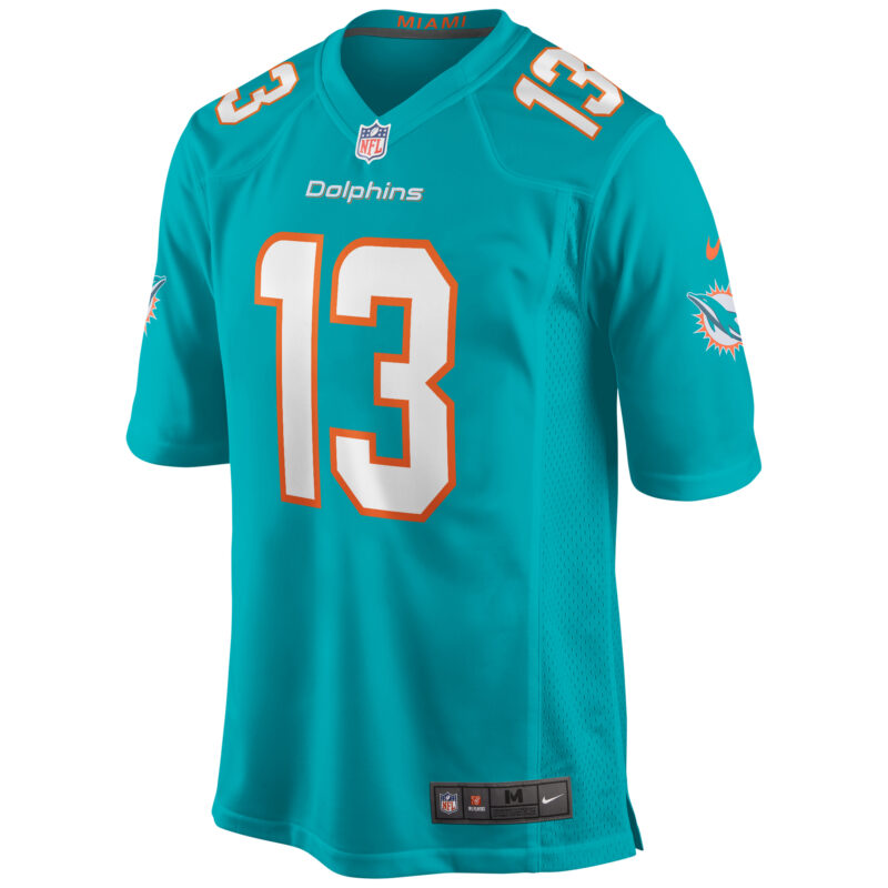 Dan Marino Miami Dolphins Game Retired Player Jersey - Aqua - Image 2