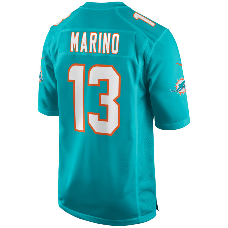 Dan Marino Miami Dolphins Game Retired Player Jersey - Aqua - Image 3