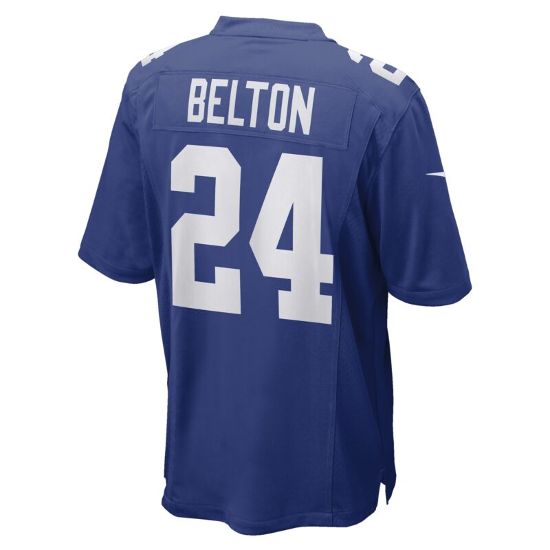 Dane Belton New York Giants Game Player Jersey - Royal - Image 3