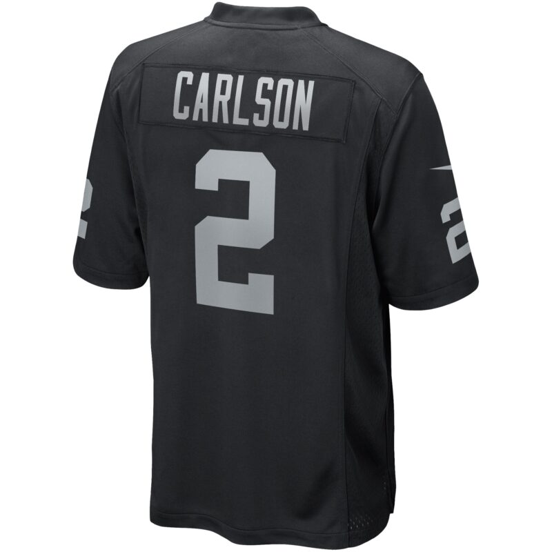 Daniel Carlson Las Vegas Raiders Game Player Jersey - Black - Image 3
