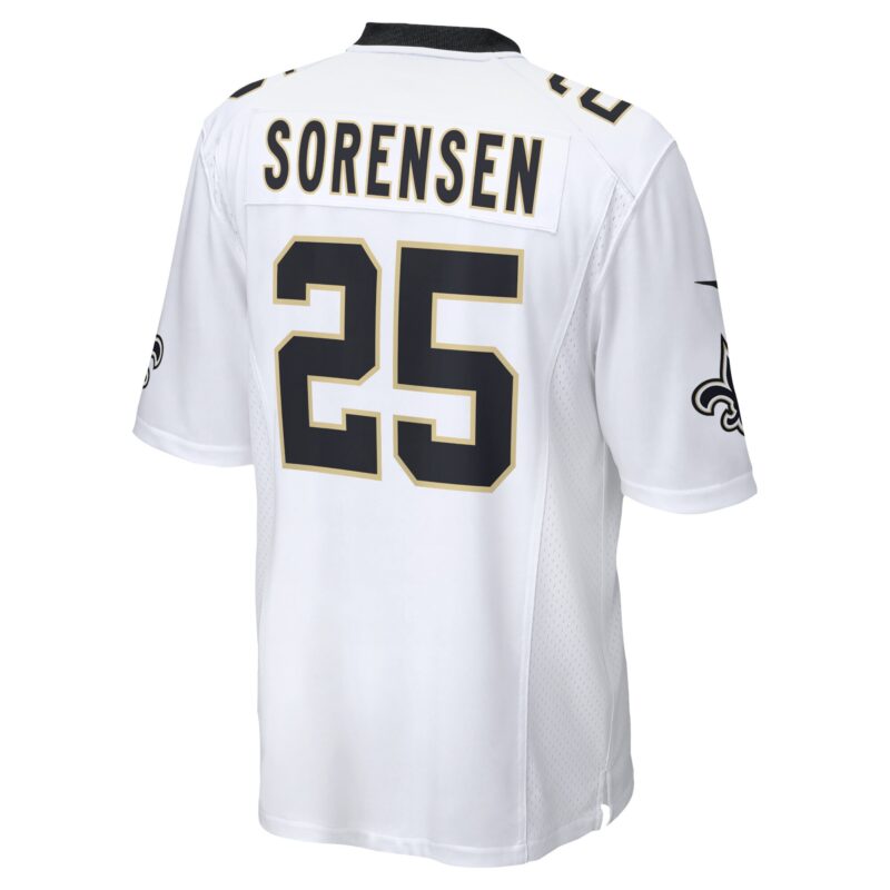 Daniel Sorensen New Orleans Saints Player Game Jersey - White - Image 3