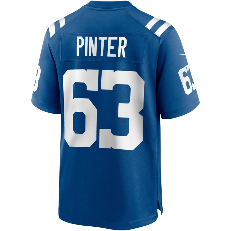 Danny Pinter Indianapolis Colts Game Jersey - Royal - Image 3