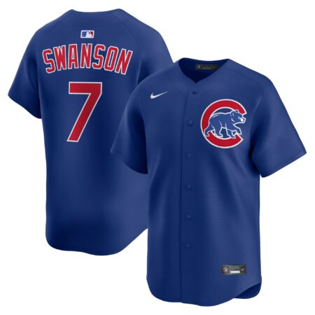 Dansby Swanson Chicago Cubs Alternate Limited Jersey - Royal