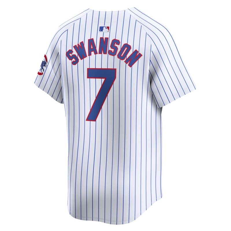 Dansby Swanson Chicago Cubs Home Limited Player Jersey - White - Image 3