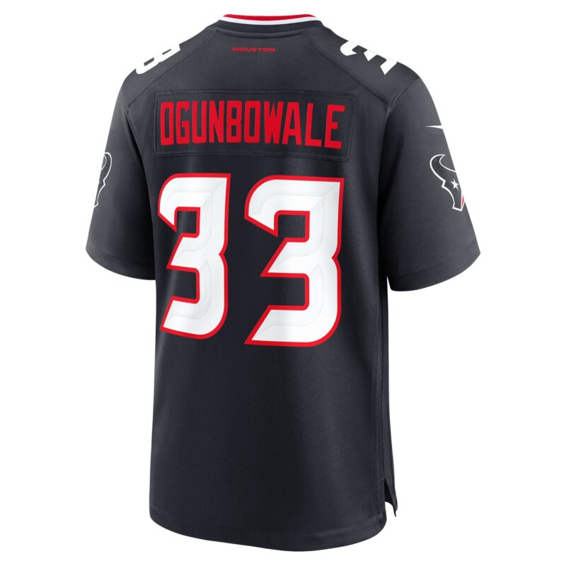 Dare Ogunbowale Houston Texans Team Game Jersey - Navy - Image 3