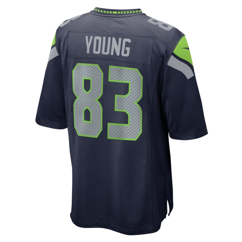 Dareke Young Seattle Seahawks Game Jersey - College Navy - Image 3
