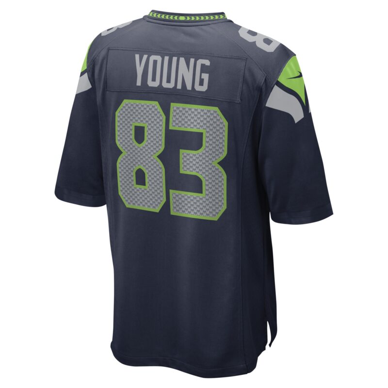 Dareke Young Seattle Seahawks Game Player Jersey - College Navy - Image 3