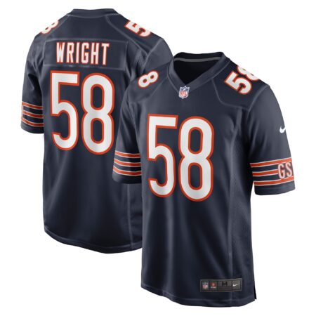 Darnell Wright Chicago Bears Game Jersey - Navy