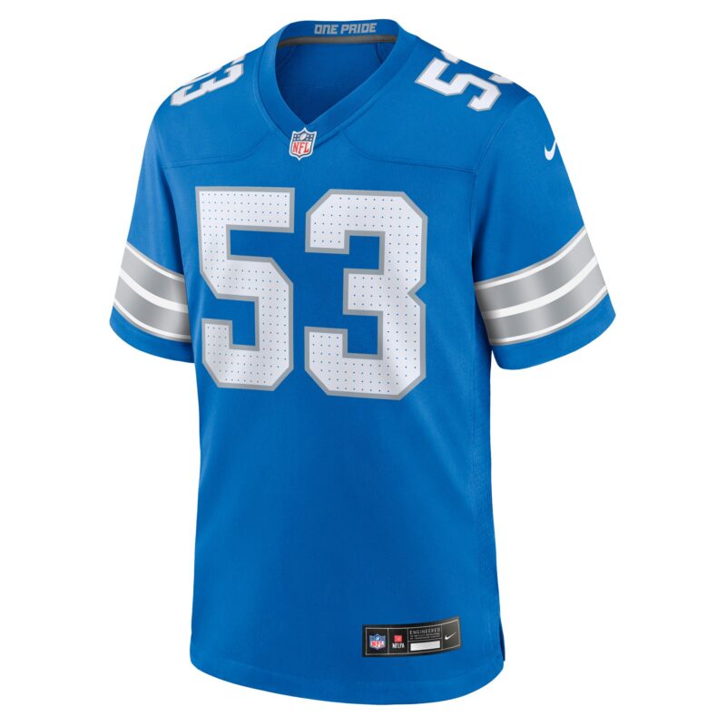 DaRon Gilbert Detroit Lions Game Jersey - Blue - Image 2