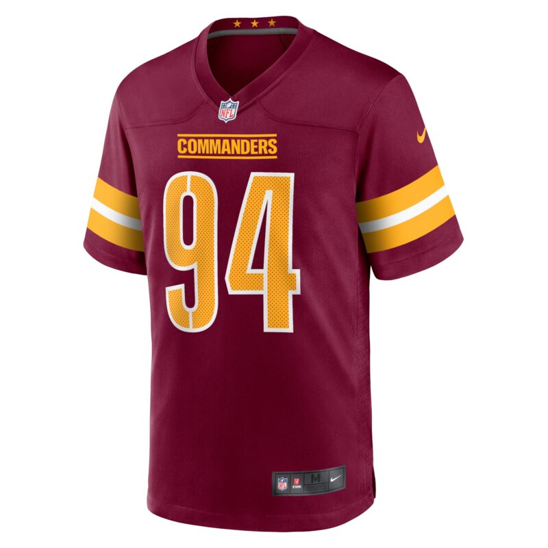 Da'Ron Payne Washington Commanders Game Jersey - Burgundy - Image 2