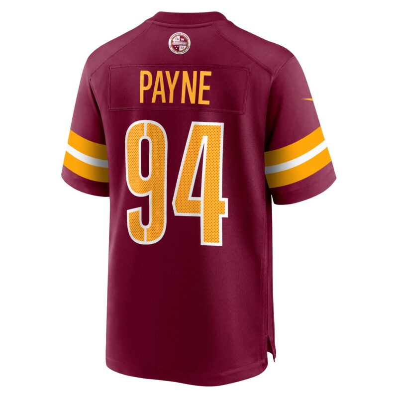 Da'Ron Payne Washington Commanders Game Jersey - Burgundy - Image 3