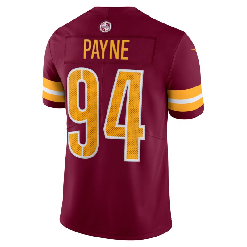 Da'Ron Payne Washington Commanders Vapor Limited Jersey - Burgundy - Image 3