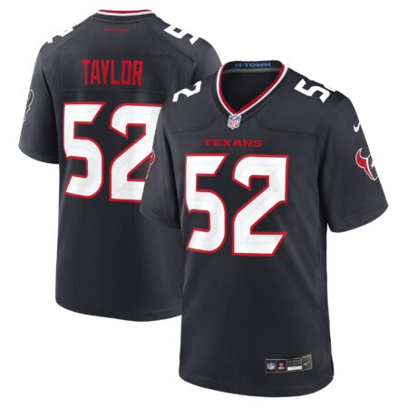 Darrell Taylor Houston Texans Team Game Jersey - Navy
