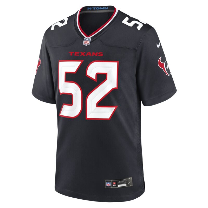 Darrell Taylor Houston Texans Team Game Jersey - Navy - Image 2