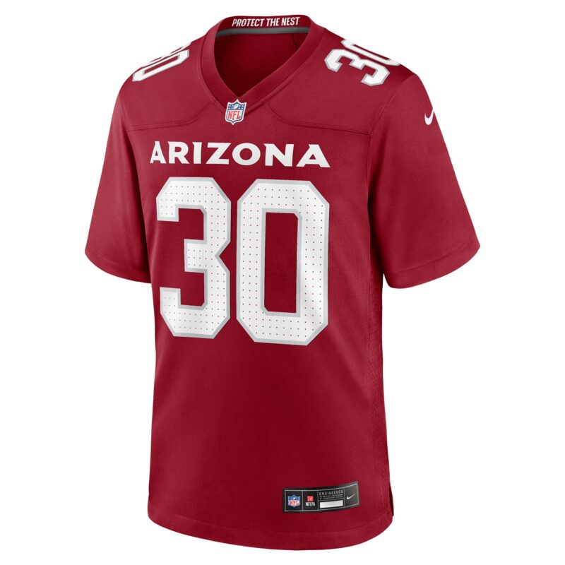 Darren Hall Arizona Cardinals Team Game Jersey - Cardinal - Image 2